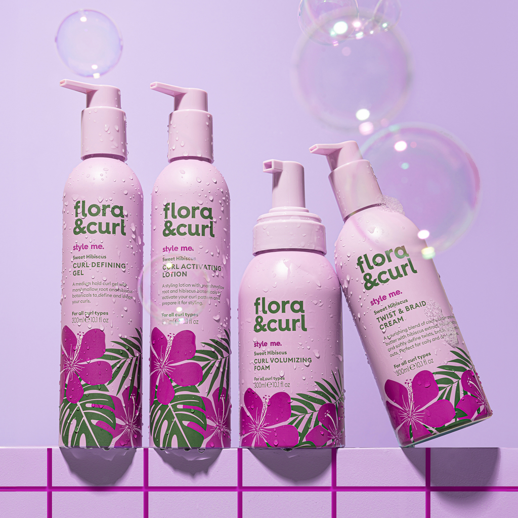 Complete Styling Set Curly Hair Styling Products Flora & Curl