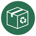 <p>100% recyclable<br/>shipping boxes</p>